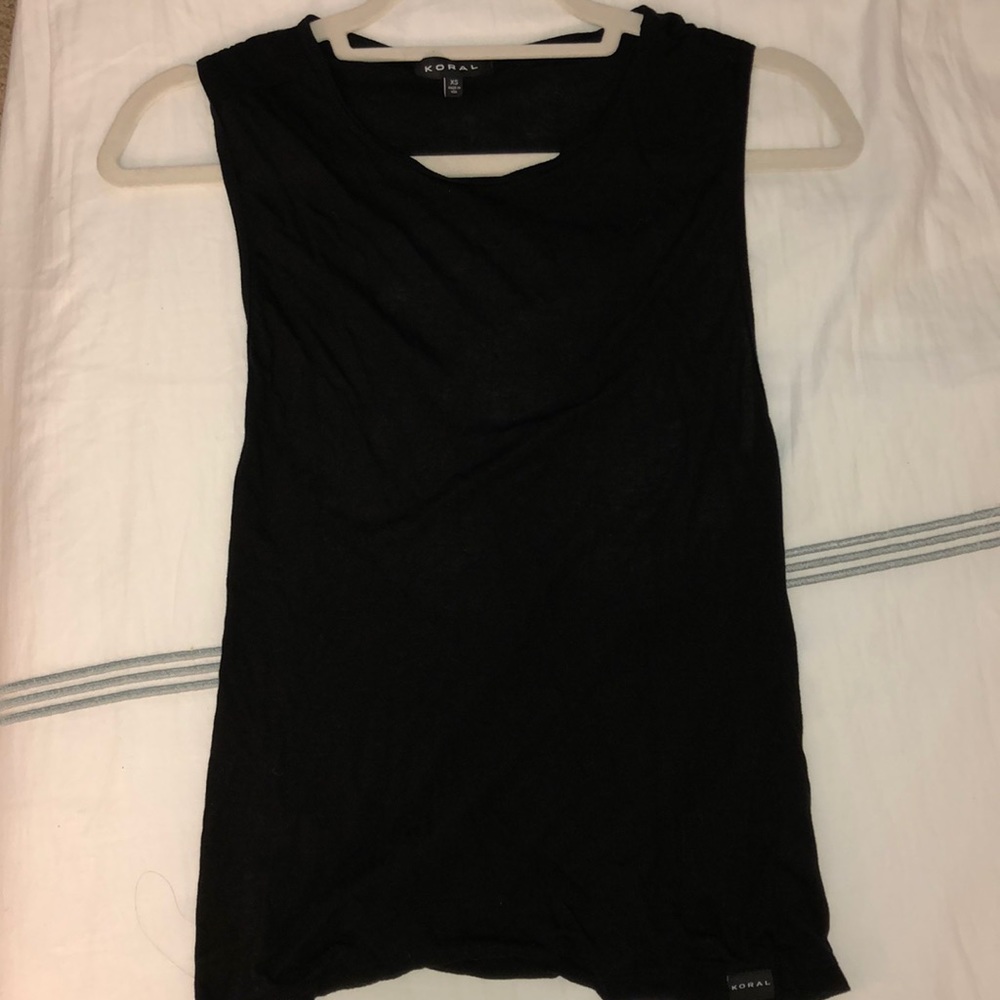 KORAL CUT OUT BACK WORKOUT SHIRT